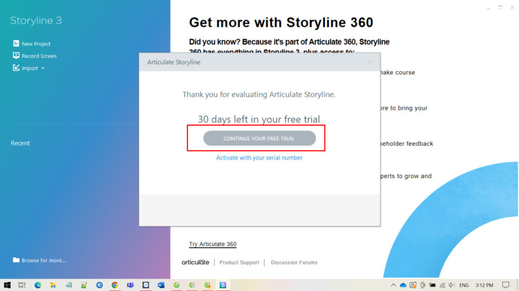 Cách cài đặt Storyline 3
