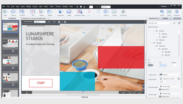 Adobe Captivate Thiên về kỹ thuật