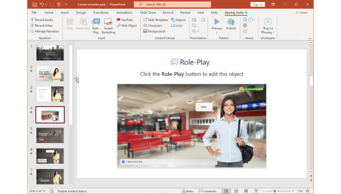 iSpring Suite Tích hợp trong PowerPoint