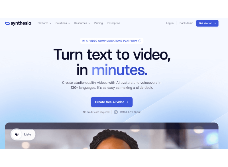 Synthesia.io Nền Tảng Video AI Số 1 Cho Doanh Nghiệp' Synthesia.io Nền Tảng Video AI Số 1 Cho Doanh Nghiệp
