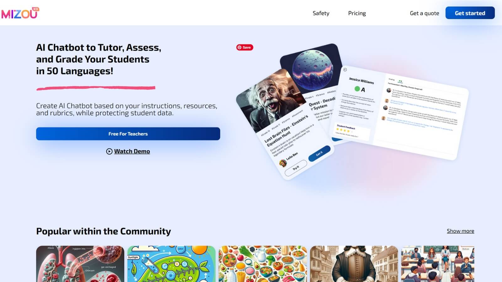 Mizou Cá Nhân Hóa Học Tập Qua Chatbot AI Do Giáo Viên Tùy Chỉnh