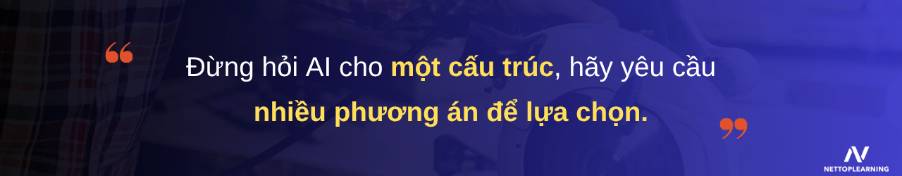 ChatGPT giúp Instructional designer xây dựng cấu trúc khóa học