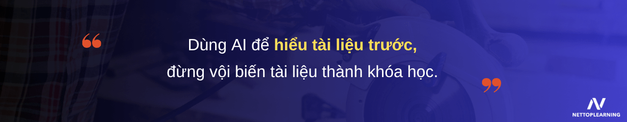 ChatGPT giúp chuyên viên thiết kế đào tạo phân tích tài liệu